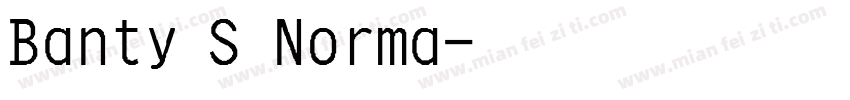 Banty S Norma字体转换